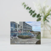 ザクリフハウス、ケープ・ネディック、ME ポストカード (スタンド正面)