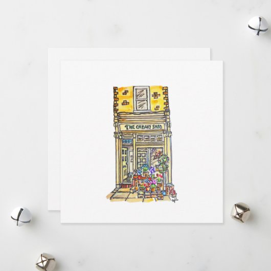 ザクリーキー流しグリーン食料雑貨店 シーズンカード (正面/裏面インサイチュ)