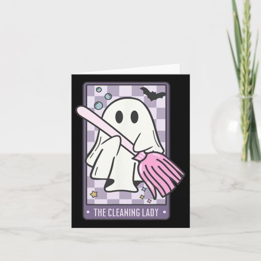ザクリーニングレディタロットカードハロウィンハウスキーパー カード (正面)