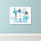 ザクリーンティース集団 キャンバスプリント (インサイチュ (ウッドフロア))