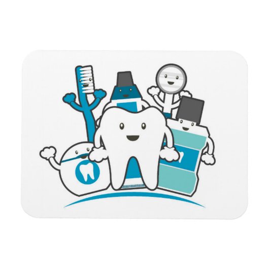 ザクリーンティース集団 マグネット (横)