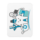 ザクリーンティース集団 マグネット (縦)