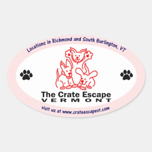 ザクレート脱出楕円シール 楕円形シール (正面)