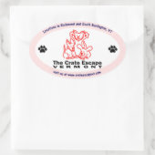 ザクレート脱出楕円シール 楕円形シール (バッグ)