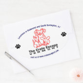 ザクレート脱出楕円シール 楕円形シール (封筒)