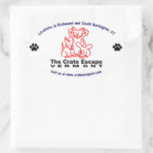 ザクレート脱出楕円シール 楕円形シール (バッグ)