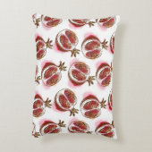 ザクロが付いているパターン アクセントクッション (裏面(縦))