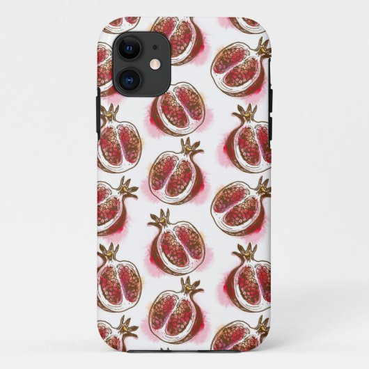 ザクロが付いているパターン Case-Mate iPhoneケース (裏面)