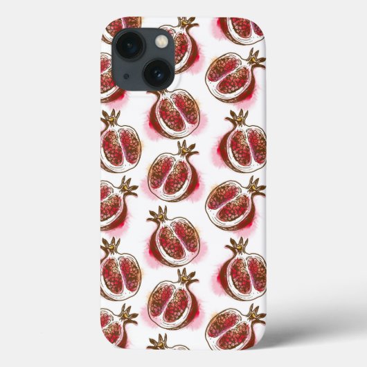 ザクロが付いているパターン Case-Mate iPhoneケース (裏面)