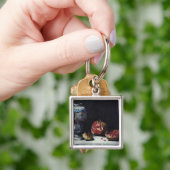 ザクロが付いている静物画 キーホルダー (手)