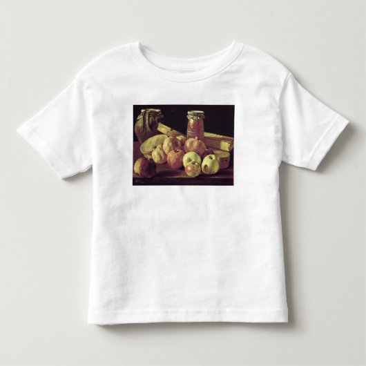 ザクロが付いている静物画 トドラーTシャツ (正面)