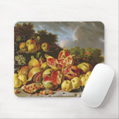 ザクロが付いている静物画 マウスパッド (マウス)