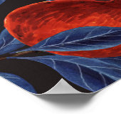 ザクロとハミングバード/緑離れの ポスター (角)