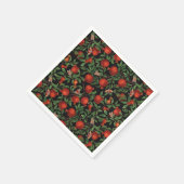 ザクロとベラモス スタンダードカクテルナプキン (角)