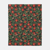 ザクロとベラモス フリースブランケット (正面)