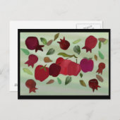 ザクロとリンゴ甘い年 ポストカード (正面/裏面)