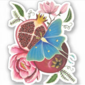 ザクロとルナモスレーザーカットシール シール (正面)