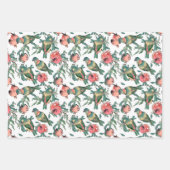 ザクロとロブバード模様 ラッピングペーパーシート (正面3)