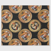 ザクロと壮大なボッティチェリマドンナ ラッピングペーパー (フラット)