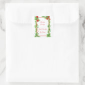 ザクロと松のラベル スクエアシール (バッグ)