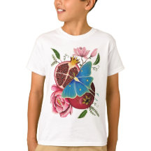 ザクロとLuna Moth Children's Basic T-Shirt