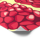 ザクロのシームレスパターン。 ポスター (角)