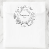 ザクロのジャムスケッチラモダンベル ラウンドシール (バッグ)