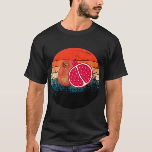 ザクロのジュース好きスーパーフード Tシャツ (正面)