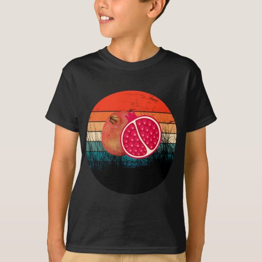 ザクロのジュース好きスーパーフード Tシャツ (正面)