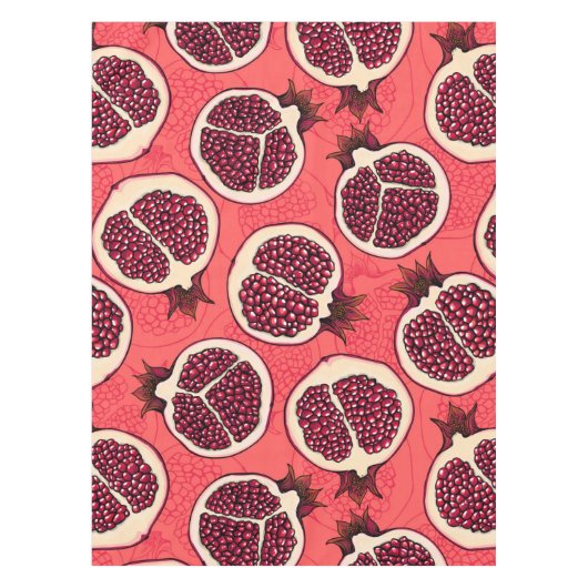 ザクロのスライス2 テーブルクロス (正面)