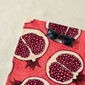 ザクロのスライス2 ビーチタオル (インサイチュ)