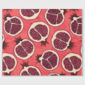 ザクロのスライス2 ラッピングペーパー (フラット)