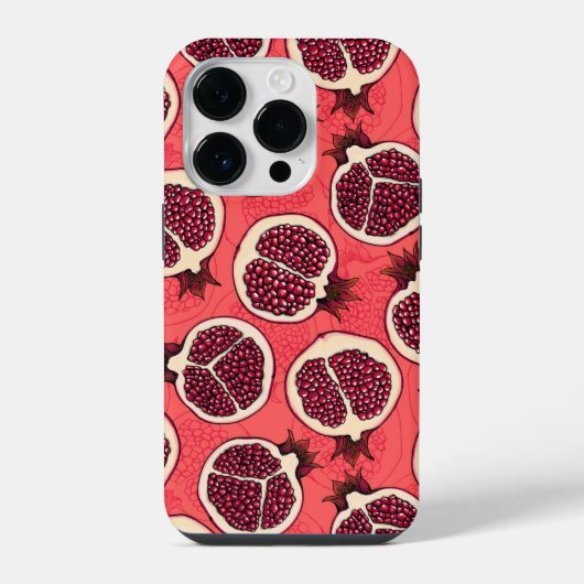 ザクロのスライス 2 iPhoneケース (裏面)