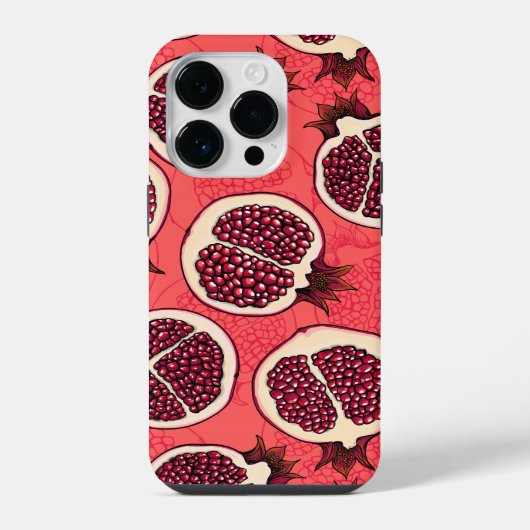 ザクロのスライス 2 iPhoneケース (裏面)