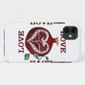 ザクロのハートLOVEバレンタイン Case-Mate iPhoneケース (裏面(横))