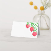 ザクロのユダヤ人座席表、テーブルカード プレイスカード (正面)