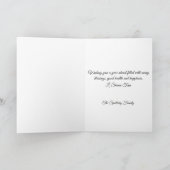 ザクロのロシュ・ハシャナの果物 シャナ・トヴァ シーズンカード (内部)