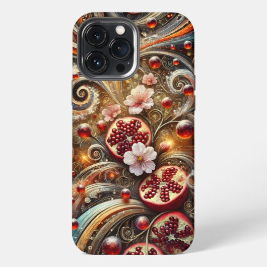 ザクロの天体シンフォニー タフザケース iPhoneケース (裏面)