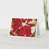 ザクロの実のクローズアップ カード (正面)