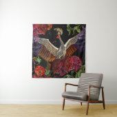 ザクロの実、鶴の鳥、野生の鳥 タペストリー (インサイチュ)