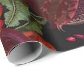 ザクロの実、鶴の鳥、野生の鳥 ラッピングペーパー (ロールコーナー)