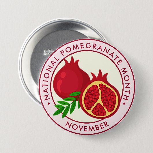 ザクロの月 缶バッジ (正面&裏面)