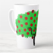 ザクロの木Tu B'Shvat ט״ו בשבט Shavuot カフェラテマグ (左アングル)