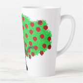 ザクロの木Tu B'Shvat ט״ו בשבט Shavuot カフェラテマグ (右)