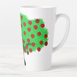 ザクロの木Tu B'Shvat ט״ו בשבט Shavuot カフェラテマグ