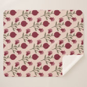 ザクロの枝と開花と果実 シェルパブランケット (正面(横))