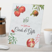 ザクロの植物地中海のカードギフト 台座サイン (インサイチュ)