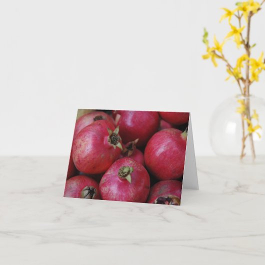 ザクロの甘さ カード (黄色い花)