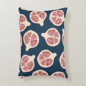 ザクロの継ぎ目のない模様、背景にポメを付ける アクセントクッション (正面(垂直))