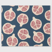 ザクロの継ぎ目のない模様、背景にポメを付ける ラッピングペーパー (フラット)